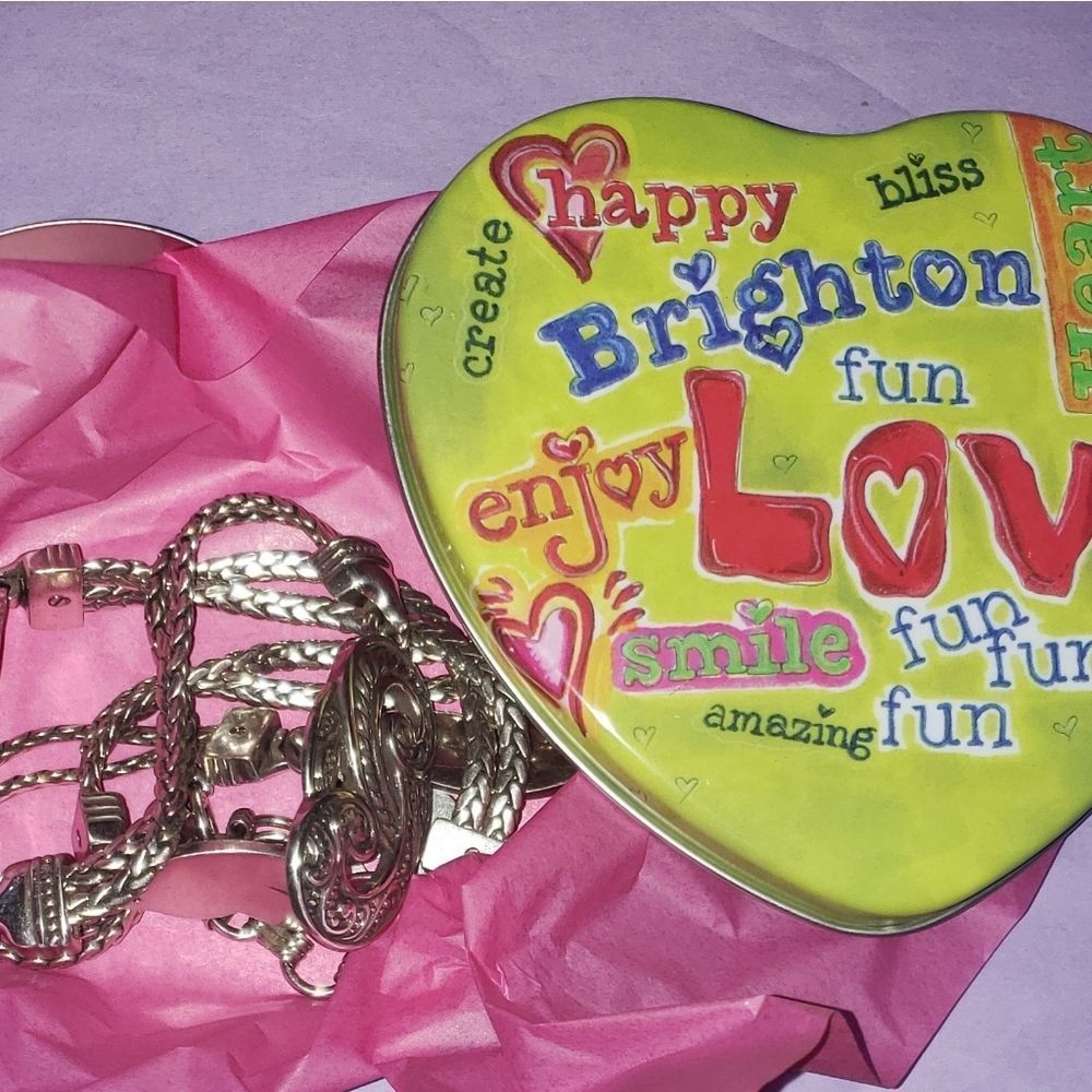 Brighton Belly Chain Scroll Heart Belt BALI HAI Size S  EXCELLENT! 😍